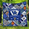 Since 1865 Basketball Ncaa Kentucky Wildcats Quilt Bedding Set for Boys
