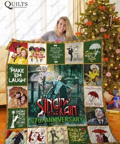 Singin' In The Rain 67th Anniversary Classic Movie Inspired Quilt Bedding Set