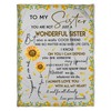 Sister Love Quilt Bedding Set: Always Love You with All My Heart Fleece Blanket