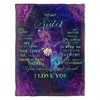 Sister Love Quilt Bedding Set: You Are My Forever Friend Fleece Blanket