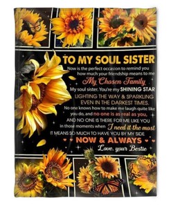 Sisterhood To My Soul Sister Quilt Bedding Set for Sisters