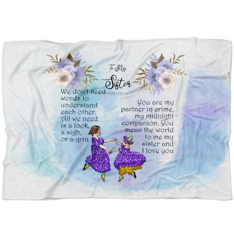 Sisters Share a Special Bond – Express It with a Personalized Fleece Blanket