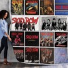 Skid Row Quilt Blanket 01 for Fans of Old School Rock