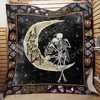 Skull Couple I Love You Quilted Bedding Set - For Romantic Souls