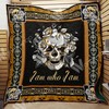 Skull I Am Who I Am Quilted Bedding Set - For a Bold Statement