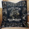 Skull It's You And Me Quilted Bedding Set - Perfect for Lovers
