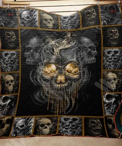 Skull Lover Premium Quilted Blanket - Perfect for Fans