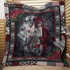 Skull and Rose Couple Quilted Bedding Set - Perfect for Couples