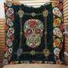 Skull and Roses Quilted Bedding Set - For a Romantic Touch