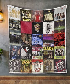 Slade Album Covers Quilt Blanket - Unique Gifts for Music Fans