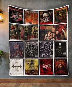 Slayer 2 Album Covers Quilt Blanket with Unique and Comfortable Material