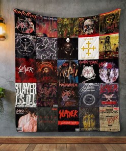Slayer Album Covers Quilt Bedding Set for Music Fans