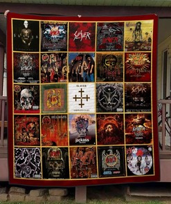 Slayer Ozzy Osbourne Collection Quilt Blanket, Ideal for Metal Fans