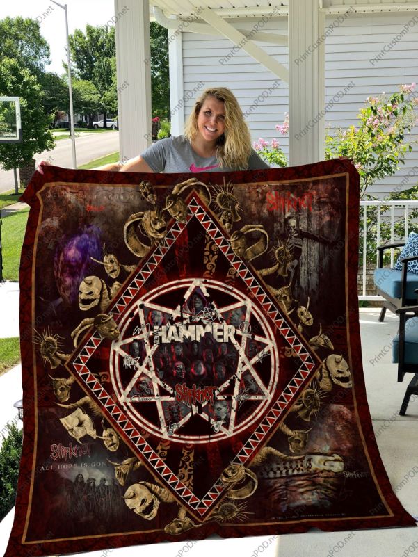 Slipknot Band Hammer Quilt Blanket - Personalized Metal Gifts
