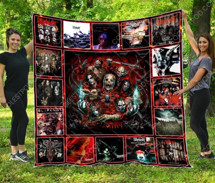 Slipknot Band Rock Quilt Blanket - Perfect for Metal Fans