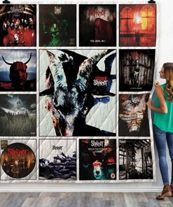 Slipknot Quilt Blanket 02 with Band Members for Music Lovers