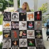 Sloth Don't Hurry Be Happy Quilt Blanket with Cute Animal Design