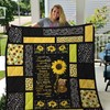 Sloth My Only Sunshine Quilt Blanket - Cute and Cozy Blanket for Sloth and Sunflower Lovers