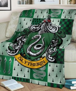 Slytherin House Best Seller Fleece Blanket: Perfect for Harry Potter Fans