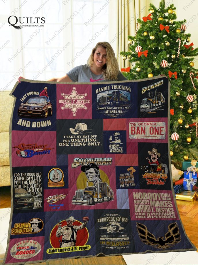 Smokey And The Bandit Plus Size Quilt Blanket - Perfect for movie lovers, this quilt blanket features the classic film.