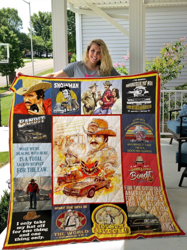 Smokey And The Bandit Quilt Bedding Set - Go on a wild ride with this Smokey And The Bandit quilt bedding set