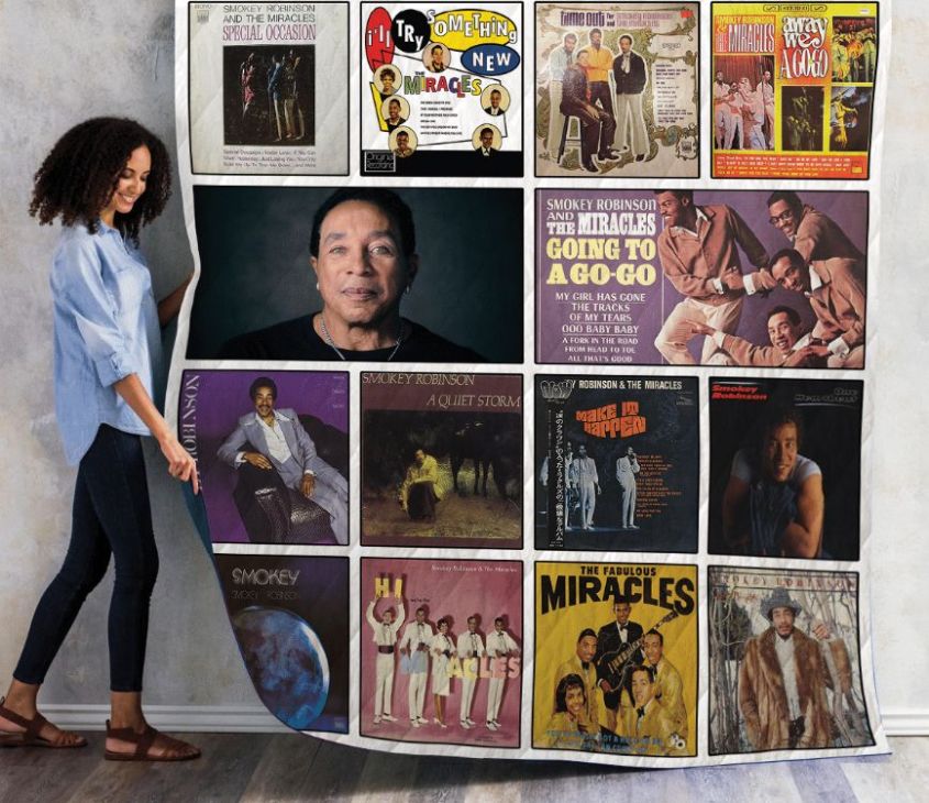 Smokey Robinson Quilt Blanket 01 - Celebrate the Life and Music of the Legendary Singer