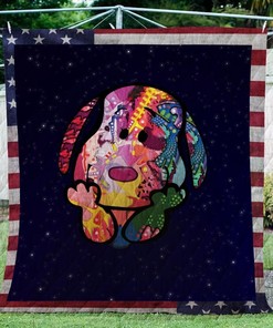 Snoopy America V1 Quilt Blanket - Patriotic Bedding Set