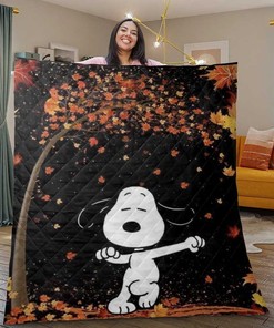 Snoopy Dance Quilt Blanket - For Dance and Music Lovers