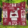 Snoopy Family NCAA Arkansas Razorbacks Great Quilt Blanket with Cute Design