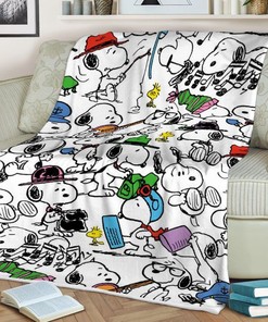 Snoopy Woodstock Peanuts Sofa Throw Blanket Gift