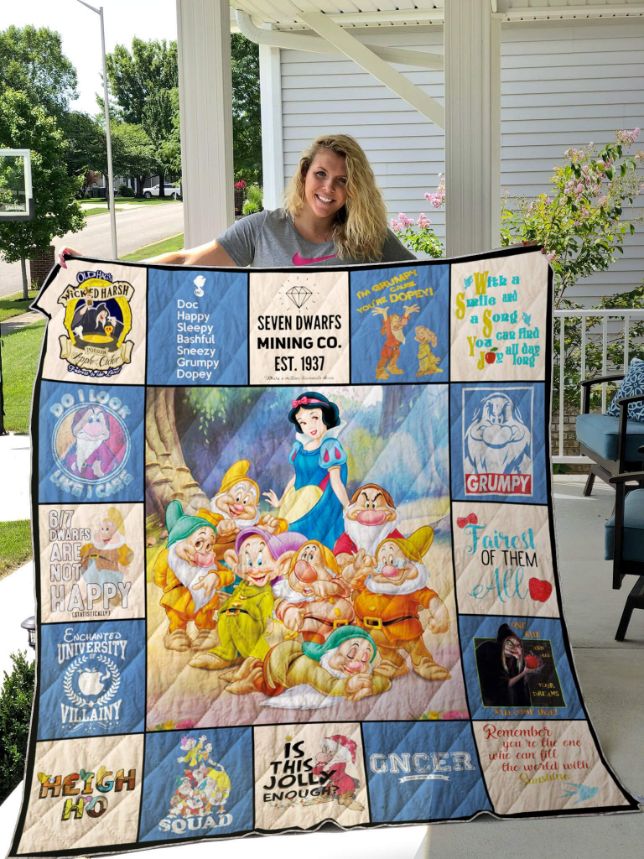 Snow White And The Seven Dwarfs Ver.0117 Quilt Blanket for Disney Fans
