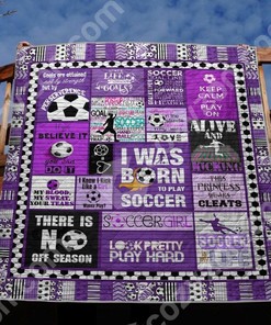 Soccer Girl Limited Edition Quilt Blanket - Perfect for Fans of Women's Soccer