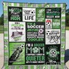 Soccer I'm Beautiful Because I'm A Soccer Mom Quilt Bedding Set Great Customized Gifts For Mother's Day Perfect