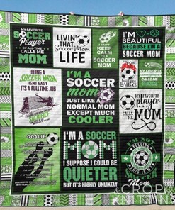 Soccer I'm Beautiful Because I'm A Soccer Mom Quilt Bedding Set Great Customized Gifts For Mother's Day Perfect