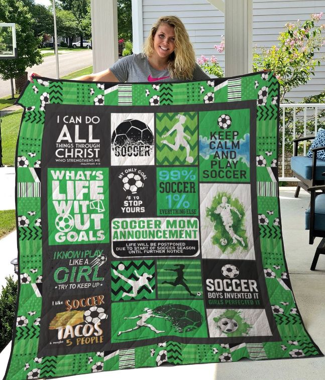 Soccer Mom Announcement Bedding Set Cute for Girls