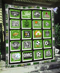 Soccer What's Life Without Goal Quilt Blanket - Perfect for Soccer Lovers