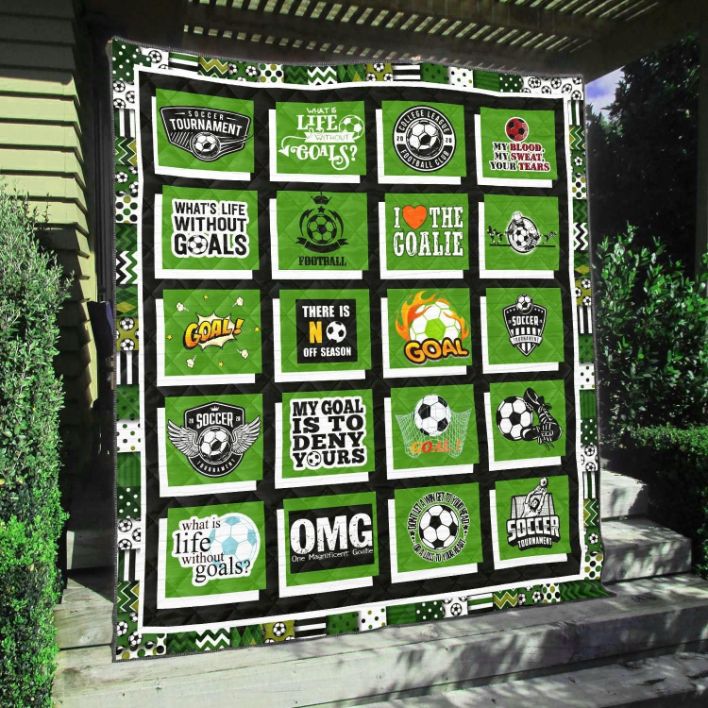 Soccer What's Life Without Goal Quilt Blanket - Perfect for Soccer Lovers
