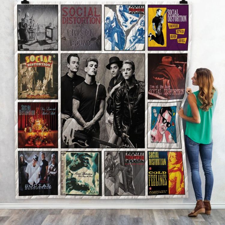 Social Distortion Albums Quilt Bedding Set 01 - Ideal for Fans of Punk Rock Music