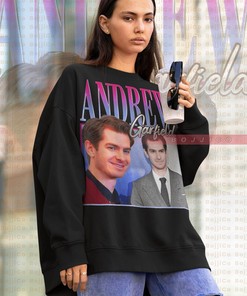 Soft Andrew Garfield Fan Tees on Homage Sweater with Merch Gifts