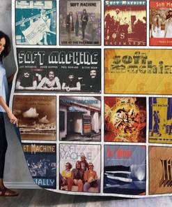 Soft Machine Live Albums Quilt Blanket 01, Ideal for Progressive Rock Fans