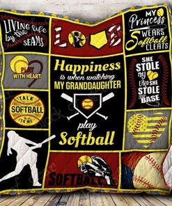Softball Grandma Quilt Bedding Set