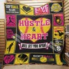 Softball Hustle And Heart Quilt Bedding Set