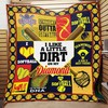 Softball I Like A Little Dirt On My Diamond Quilt Bedding Set
