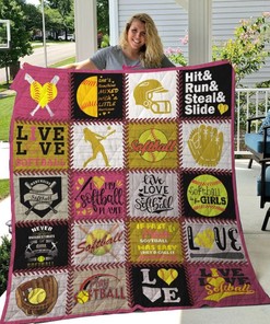 Softball I Love My Softball Player Bedding Set
