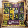 Softball Life Is Short - Play Softball on a Quilt Bedding Set