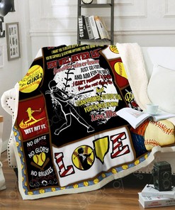 Softball Personalized Quilt Bedding Set