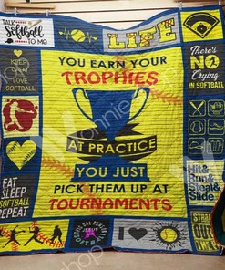Softball You Earned Your Trophies, Now Rest Easy on a Quilt Bedding Set