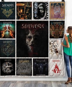 Soilwork Albums Vintage Quilt Blanket for Melodic Death Metal Fans