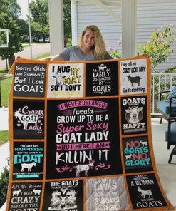 Some Girls Love Diamonds But I Love Goats Quilt Bedding Set for Animal Lovers