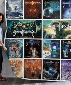 Sonata Arctica Albums Quilt Blanket Ver14 - Keep Warm With Sonata Arctica's Albums On This Soft Quilt Blanket
